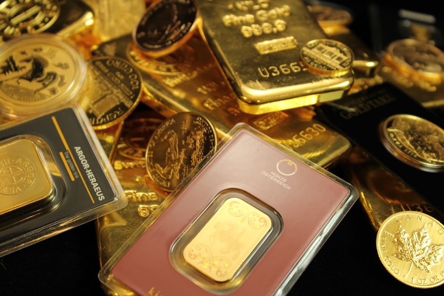 Photo gold stock price