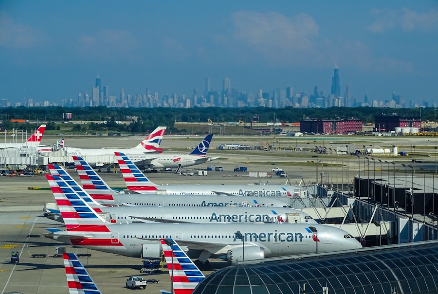 Photo american airlines stock