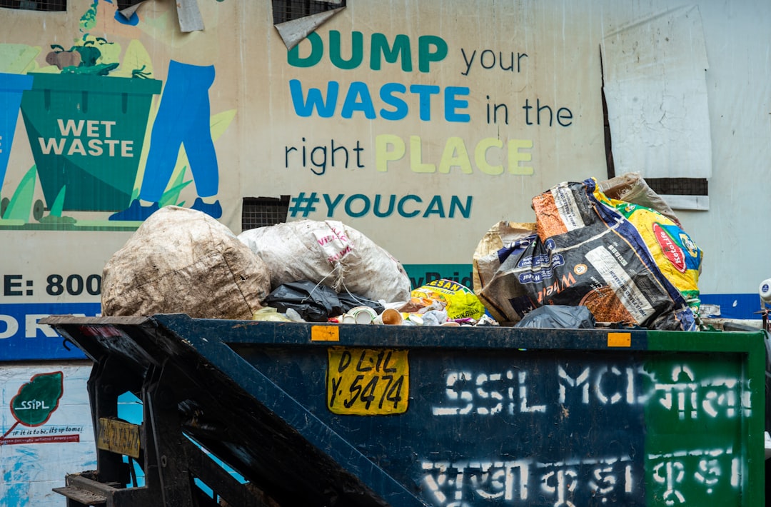 Photo waste management stock